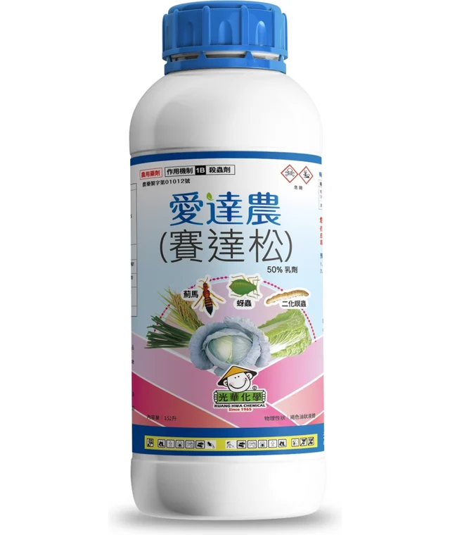 光華系列愛達農（賽達松 50%乳劑）產品包裝正面